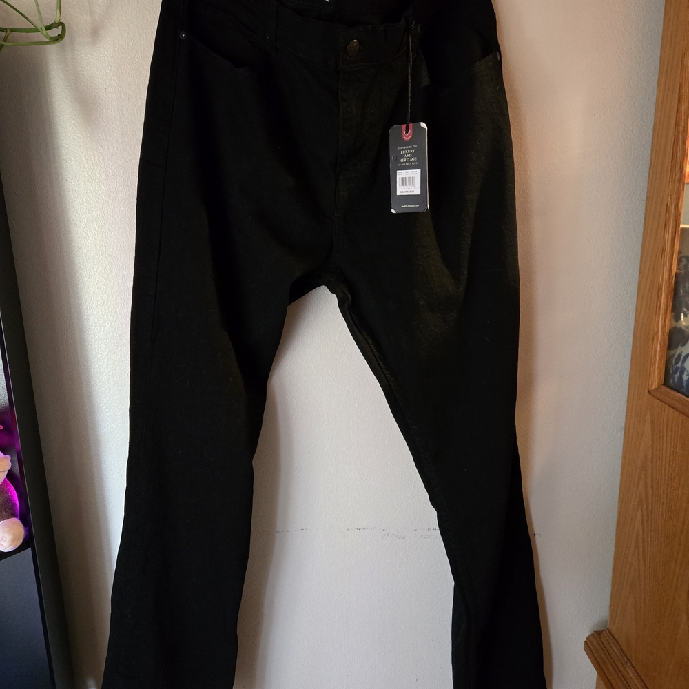 Beverly Hills POLO CLUB 38w/32L Mens Black Jeans